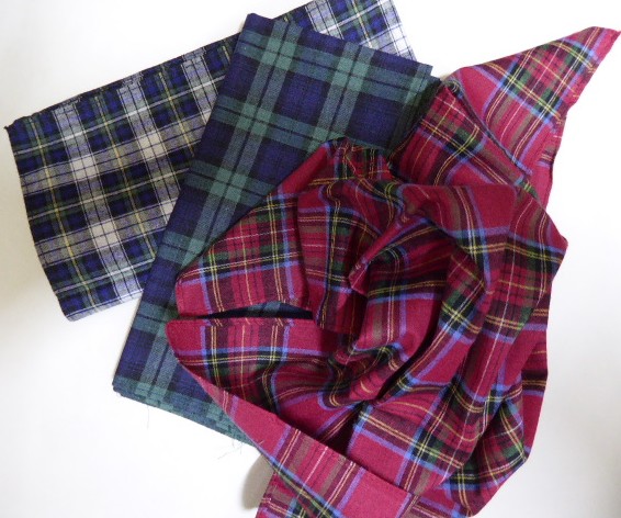 Tartan Handkerchief H5717T Red