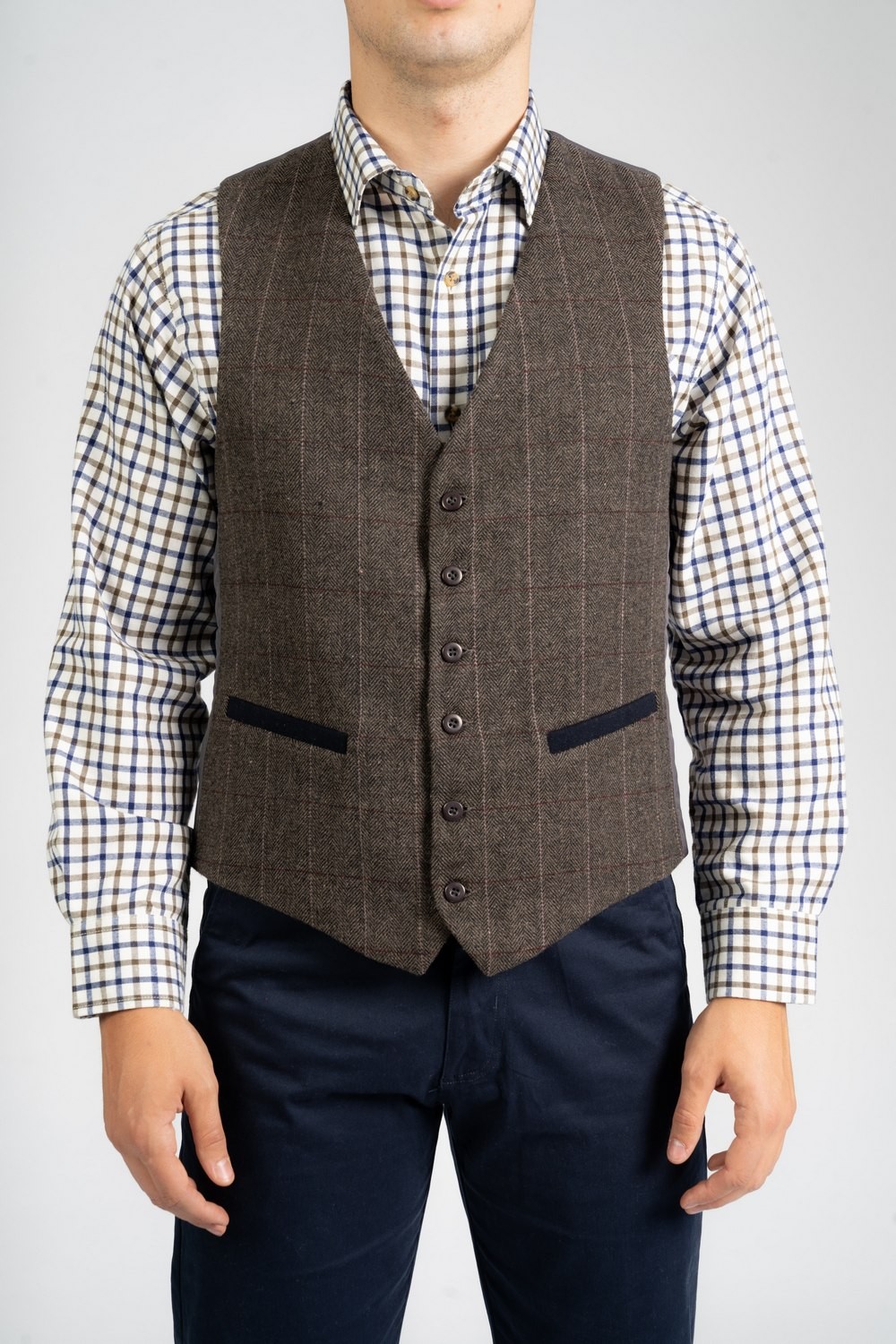 Carabou waistcoat Selby Charcoal size M