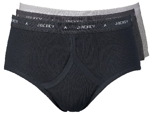 Jockey Classic Briefs 3 Pack 21000183-NE Grey/Black 44