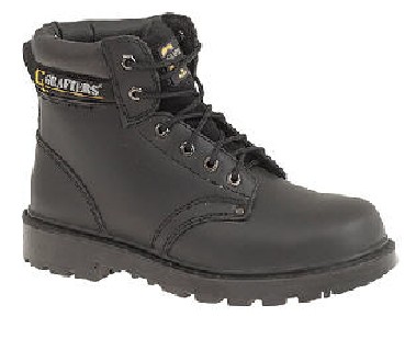 Grafters Safety Boots M629B Brown size 7