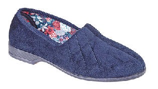 Sleepers Ladies Slippers LS392NC Navy size 6