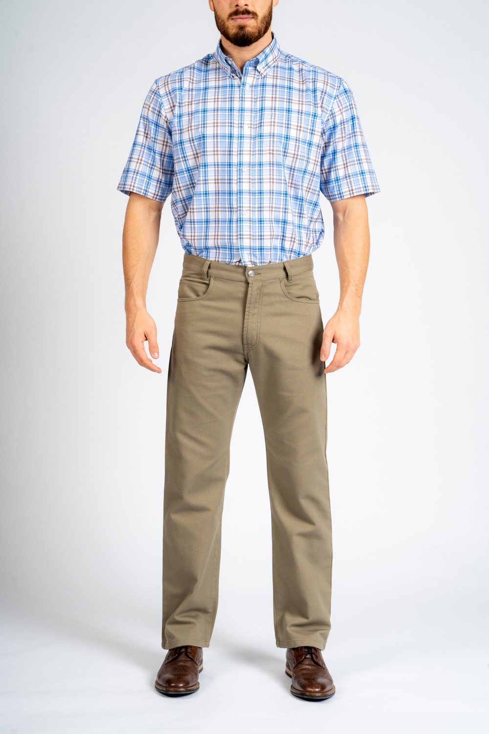 Carabou Bedford Cord Jeans Taupe 36XS