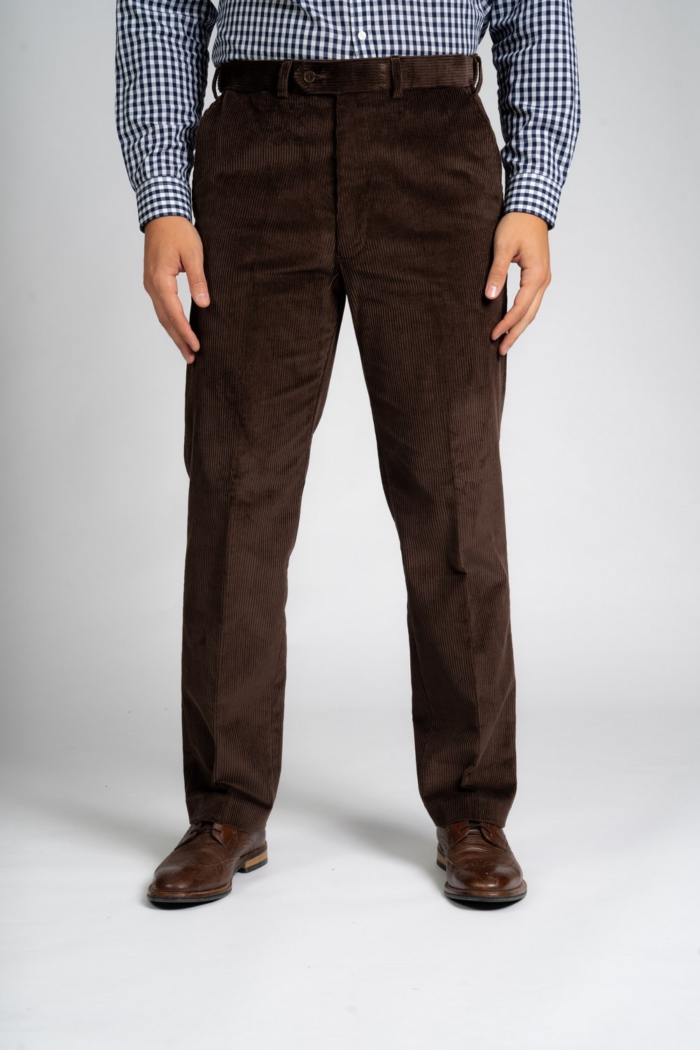 Carabou Cord Trousers GCO Brown Waist 46S
