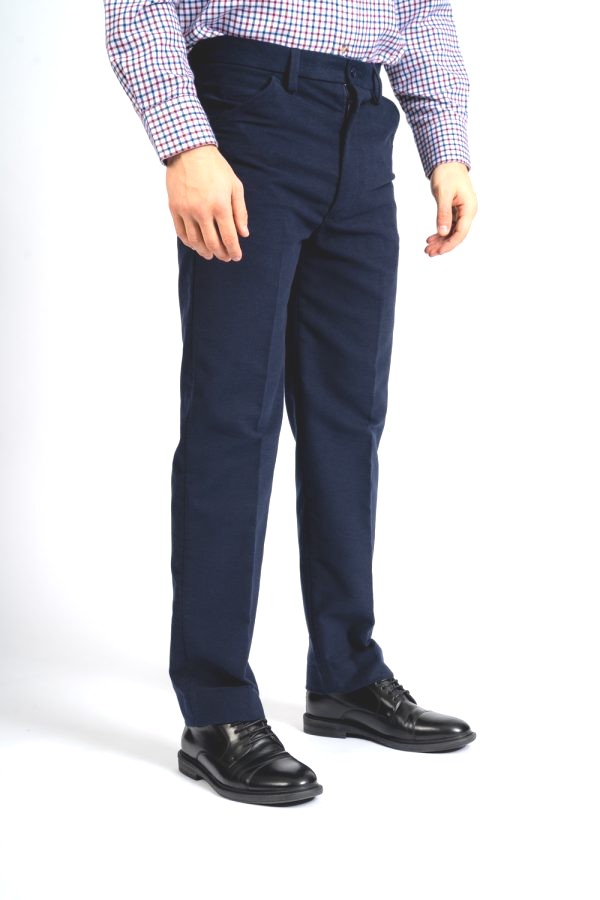 Carabou Moleskin Trousers Navy Waist 34L