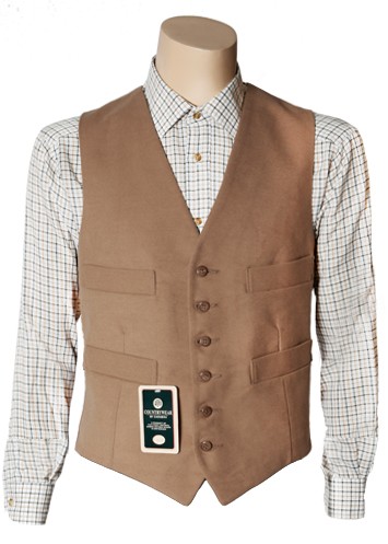 Carabou Moleskin Waistcoat GMW Tobacco size L