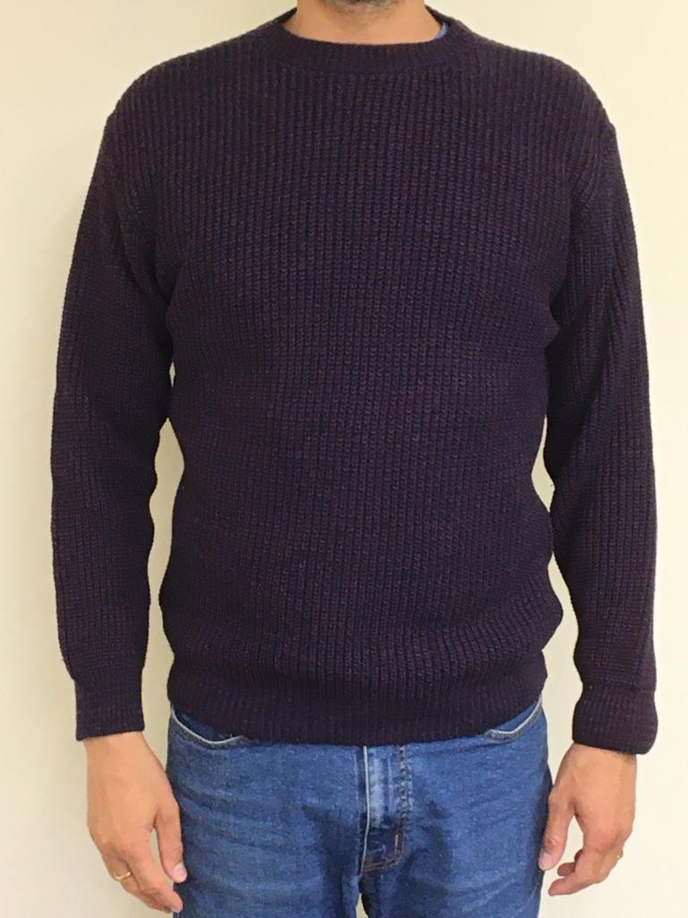 Carabou Sweater 1901C Wine size L