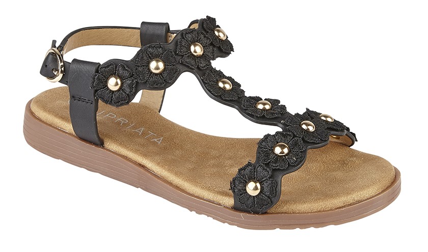 Cipriata Sandals G619A Black size 10