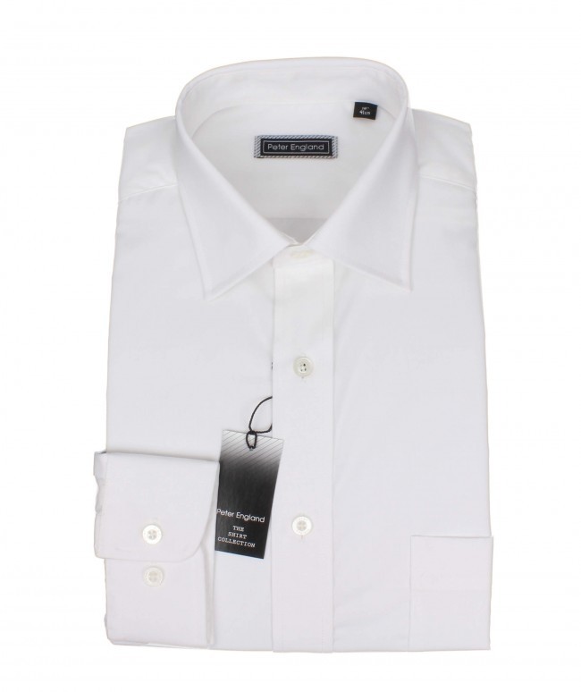 Peter England Shirt PE9020-001 White Size 15