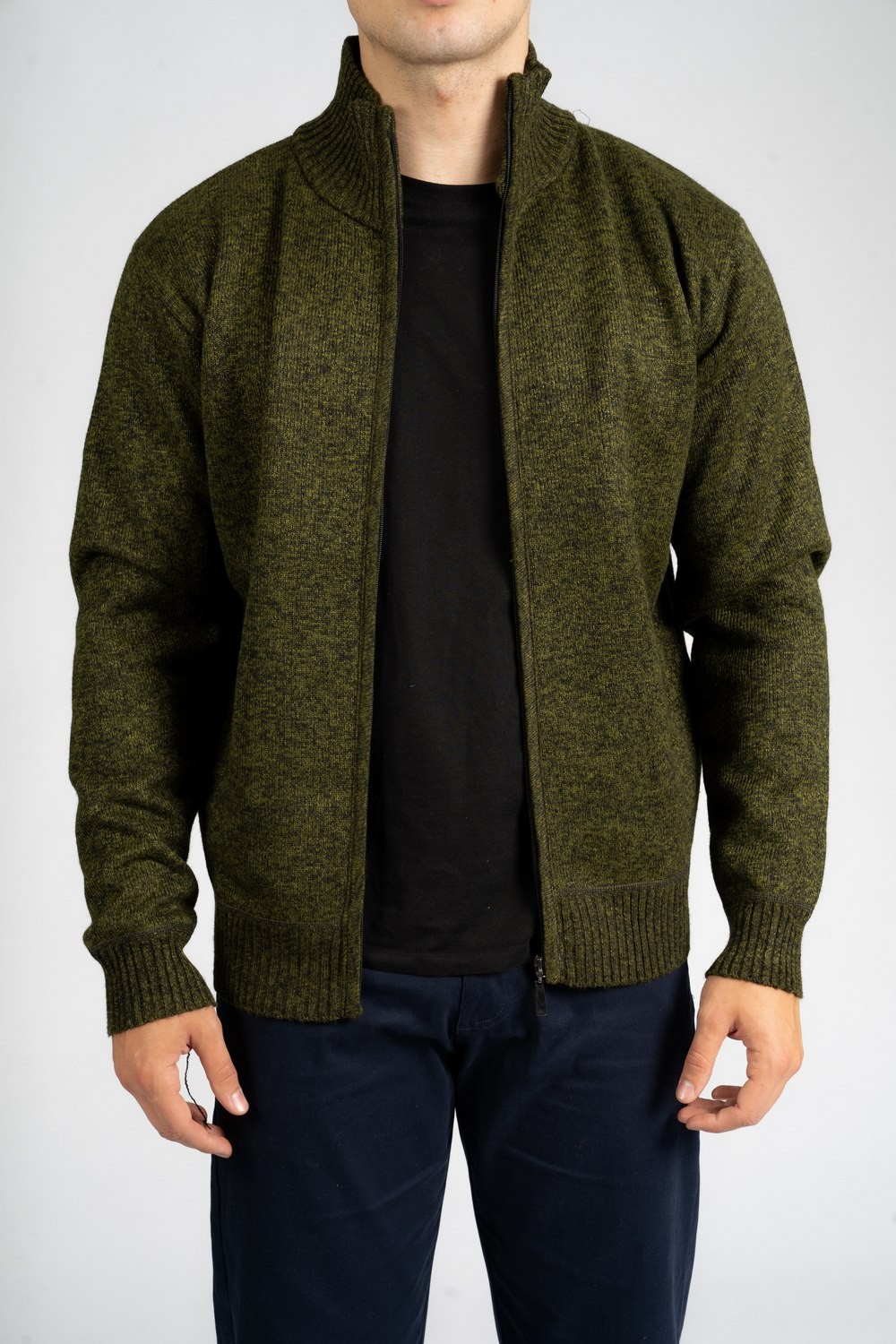 RAphael Valencino Cardigan Mike Olive size 3XL