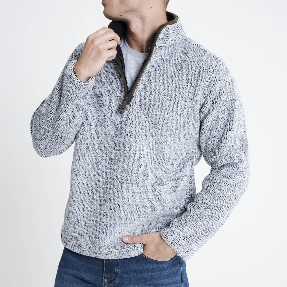 Raphael Velencino Bergen Fleece Light Navy Size L