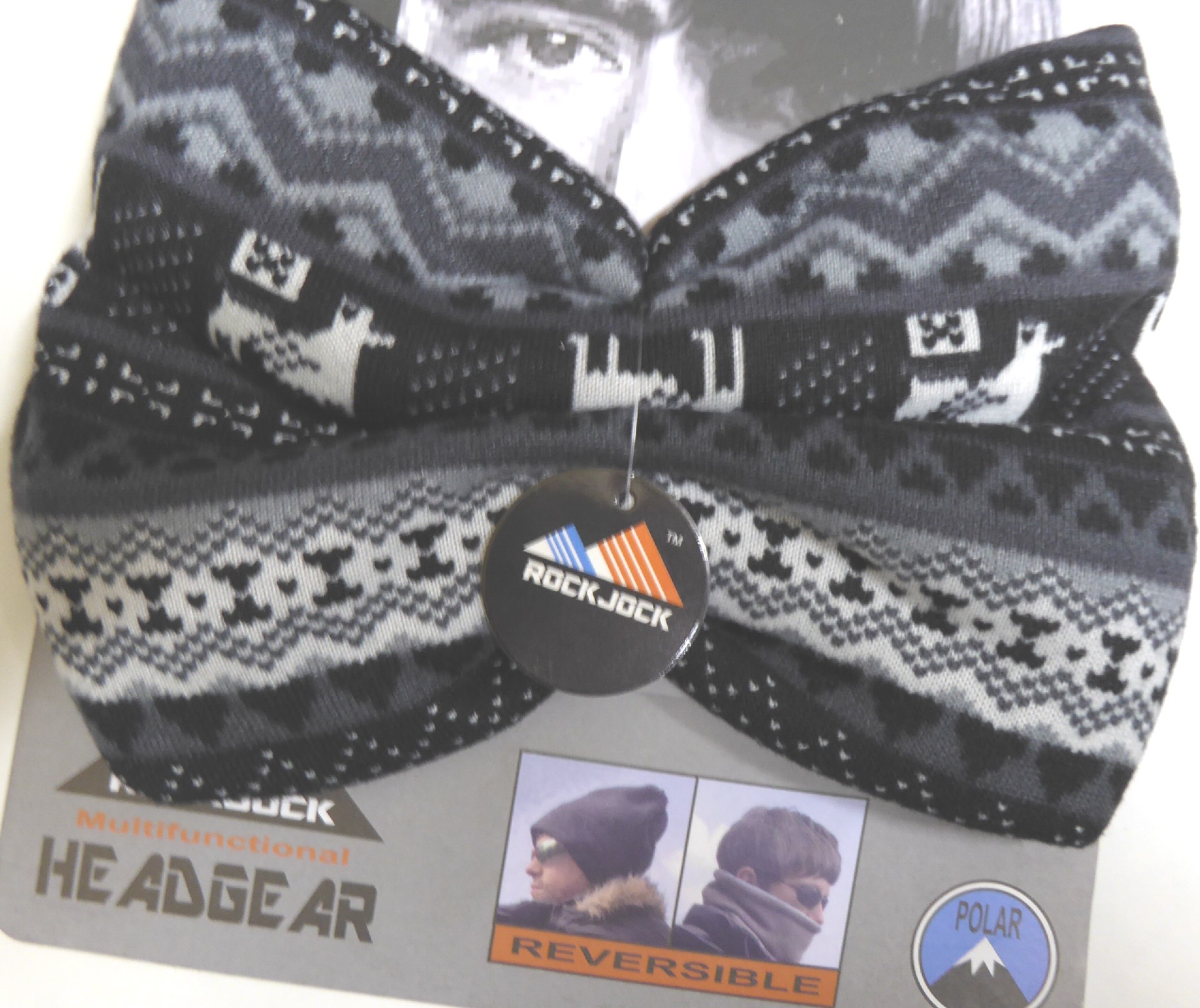 Rock Jock Neckwarmer AH478 (Black/White)