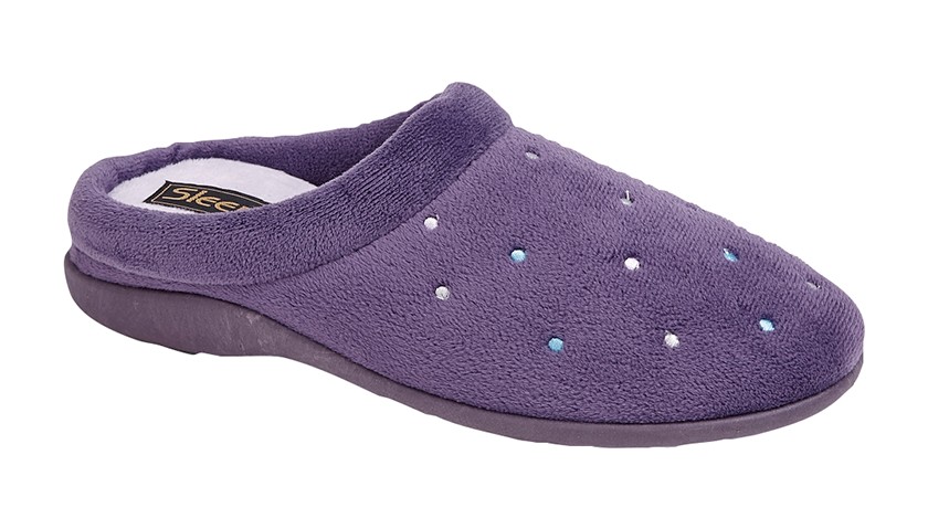Sleepers Slippers LS964P Purple size 7