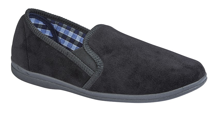 Sleepers Slippers MS337A Black size 12